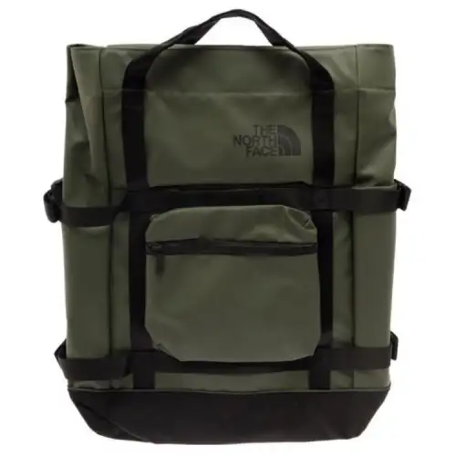 THE NORTH FACE 3.4L Backpack Double Shoulder Outdoor Bag Recycled Polyester Green Men's