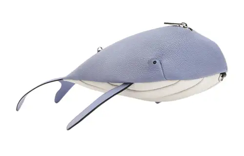 LOEWE Cow Leather Fanny Pack Regular Women's Light Blue