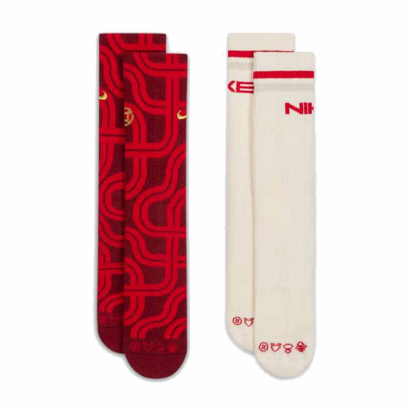 Nike Crew Socks Men’s 2 Pack Red