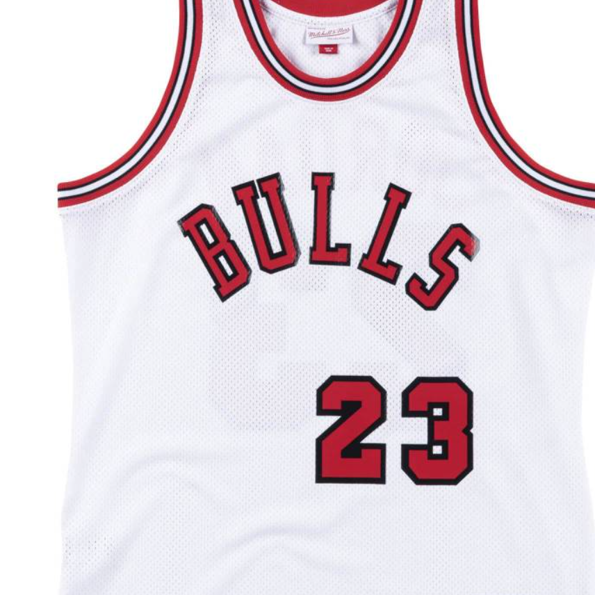 Mitchell Ness Basketball Jerseys Men’s White Moderate Straight Fit