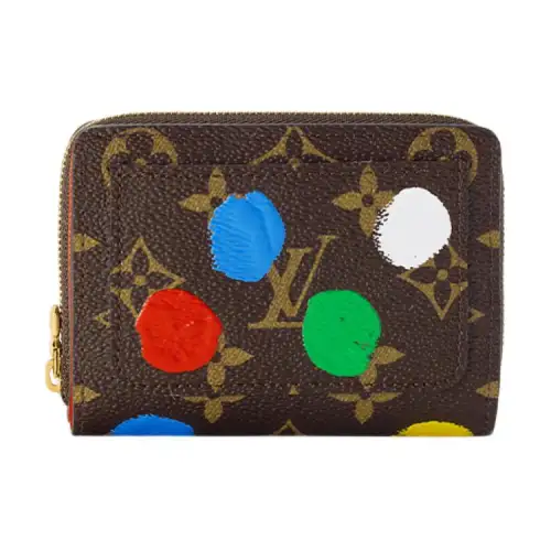 LOUIS VUITTON Yayoi Kusama Collaboration Canvas Wallet Women's Multicolor