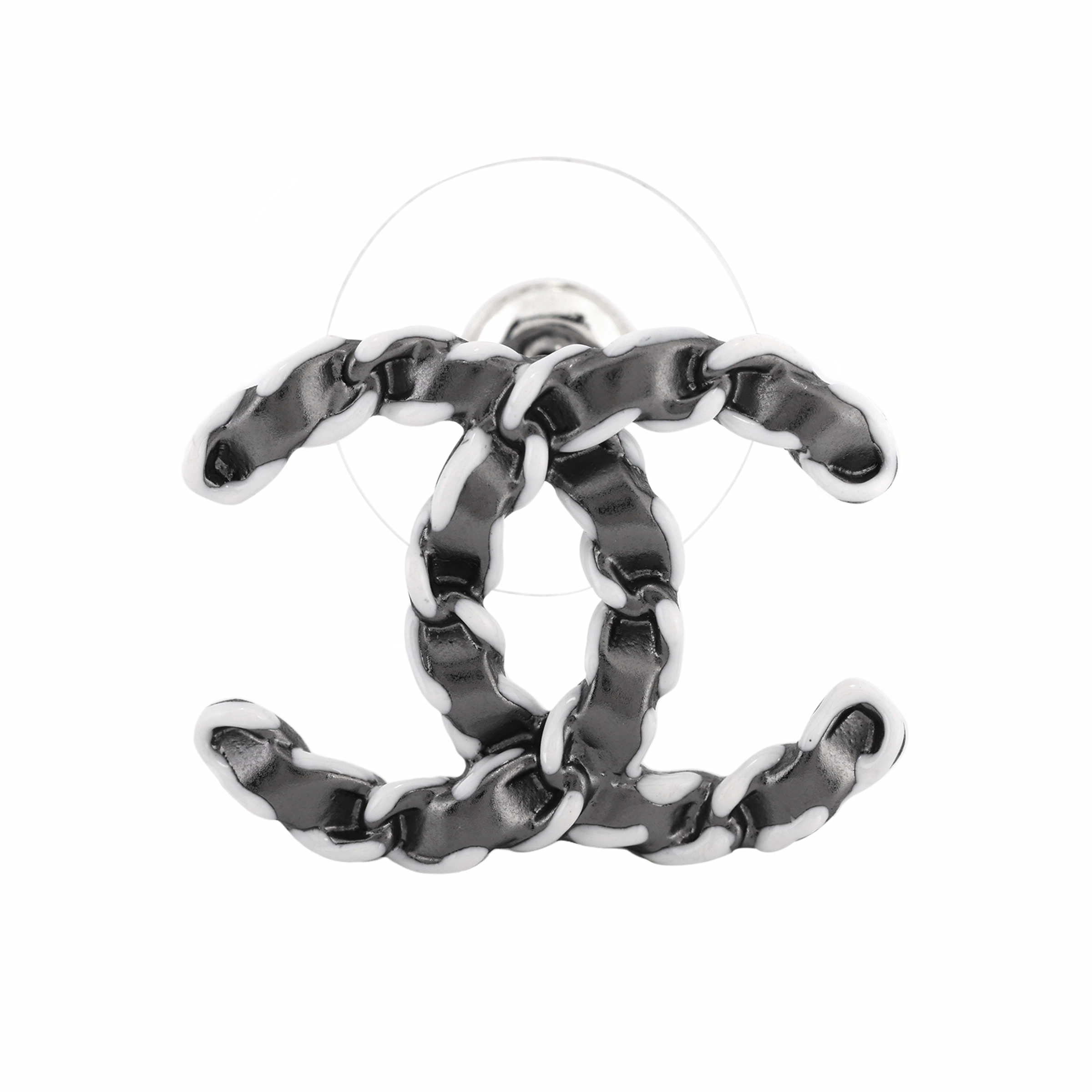 Женские серьги Chanel с логотипом (золотые)