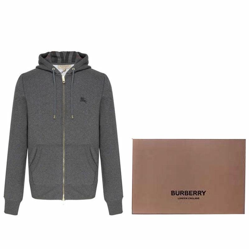 Мужская худи Burberry Logo (темно-серая) — фото 5