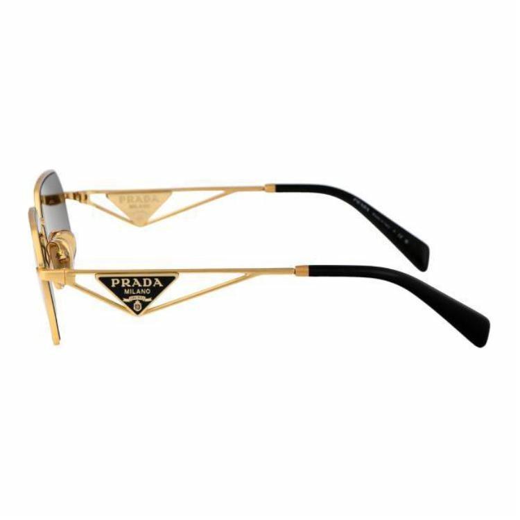 Женские очки Prada солнечные (матово-золотые) — Matte Gold Матовое золото — фото 4