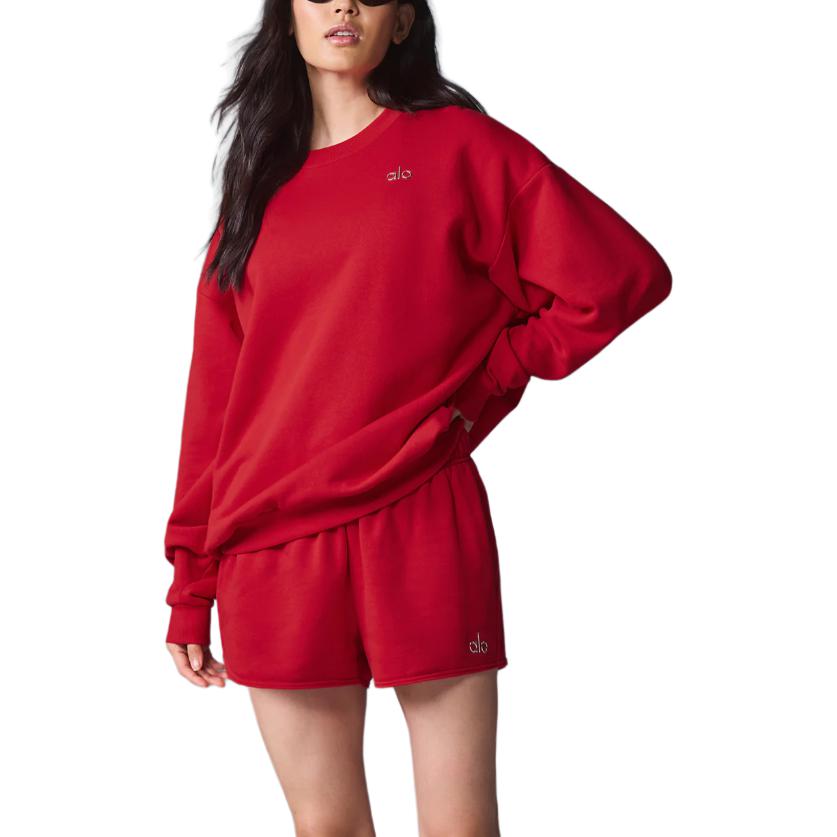 alo yoga ACCOLADE CREW NECK PULLOVER JISOO