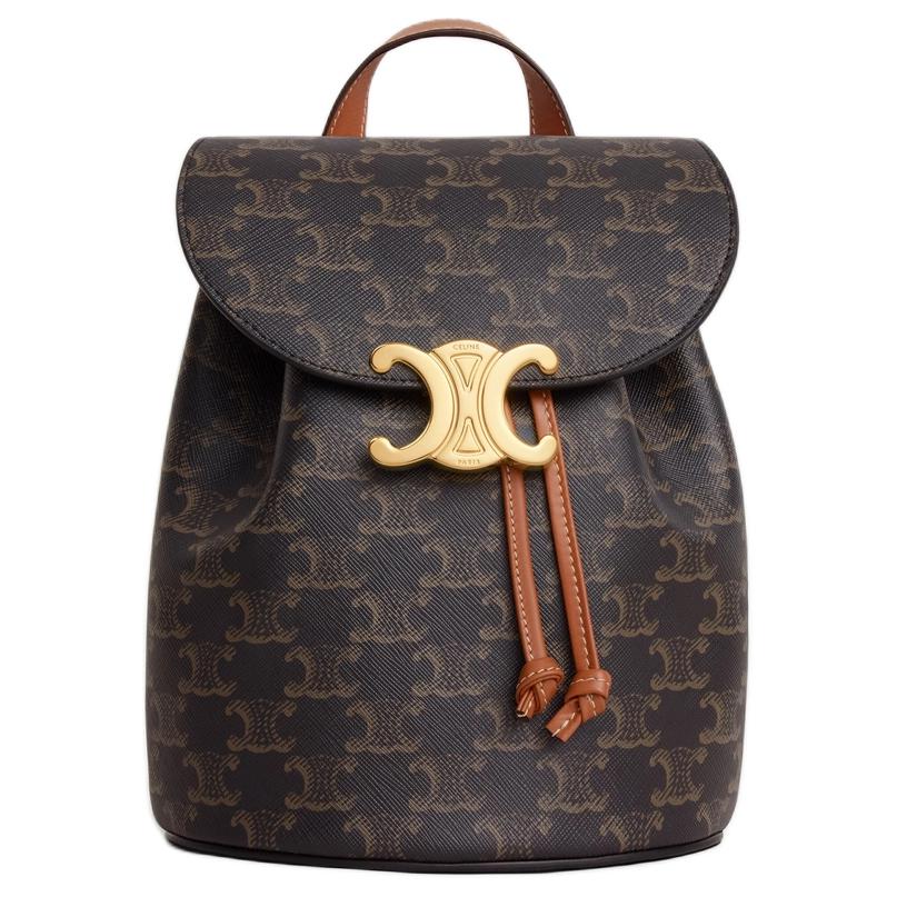 Женский рюкзак CELINE Triomphe (коричневый)