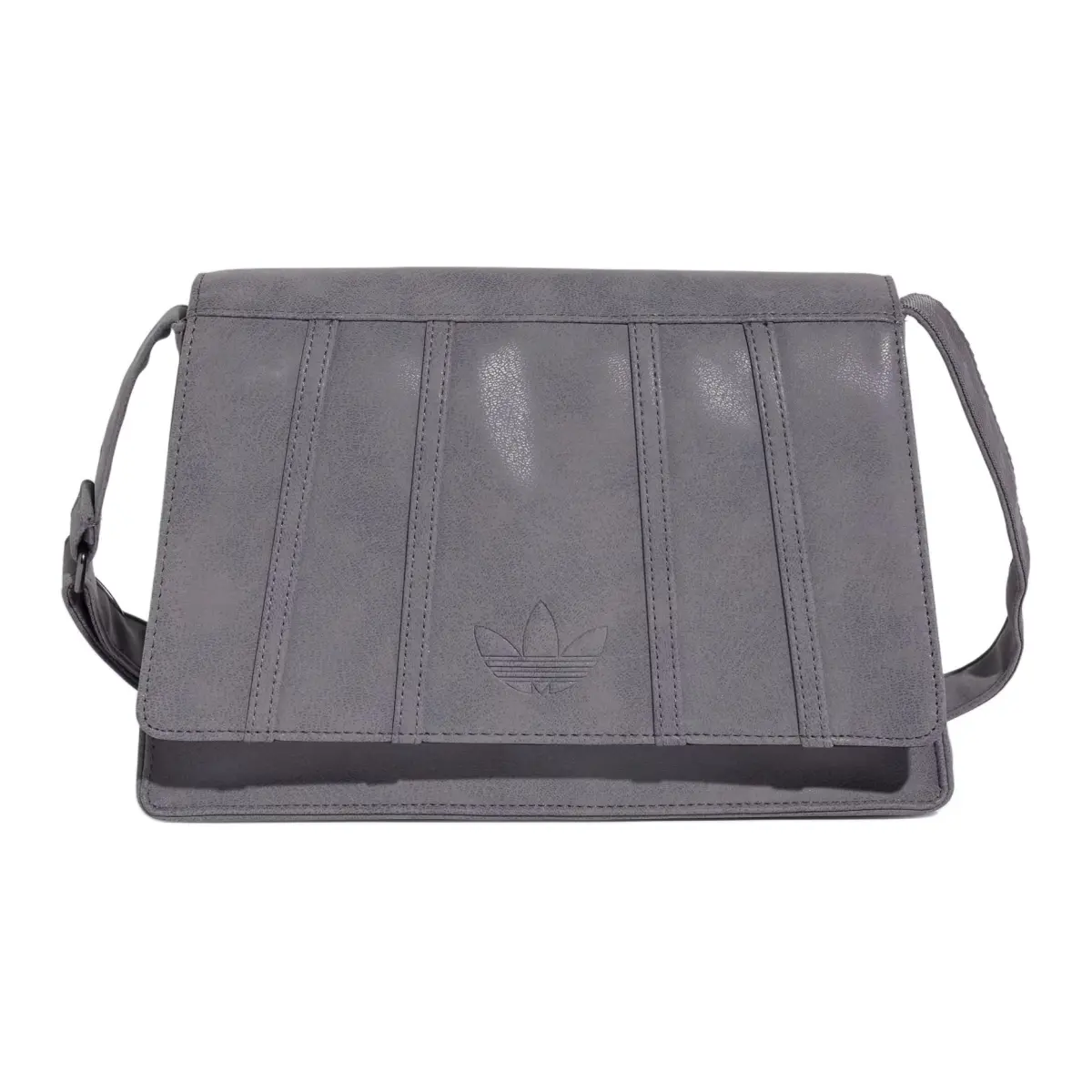 Adidas Originals Trefoil Polyurethane Shoulder Bag Unisex Gray