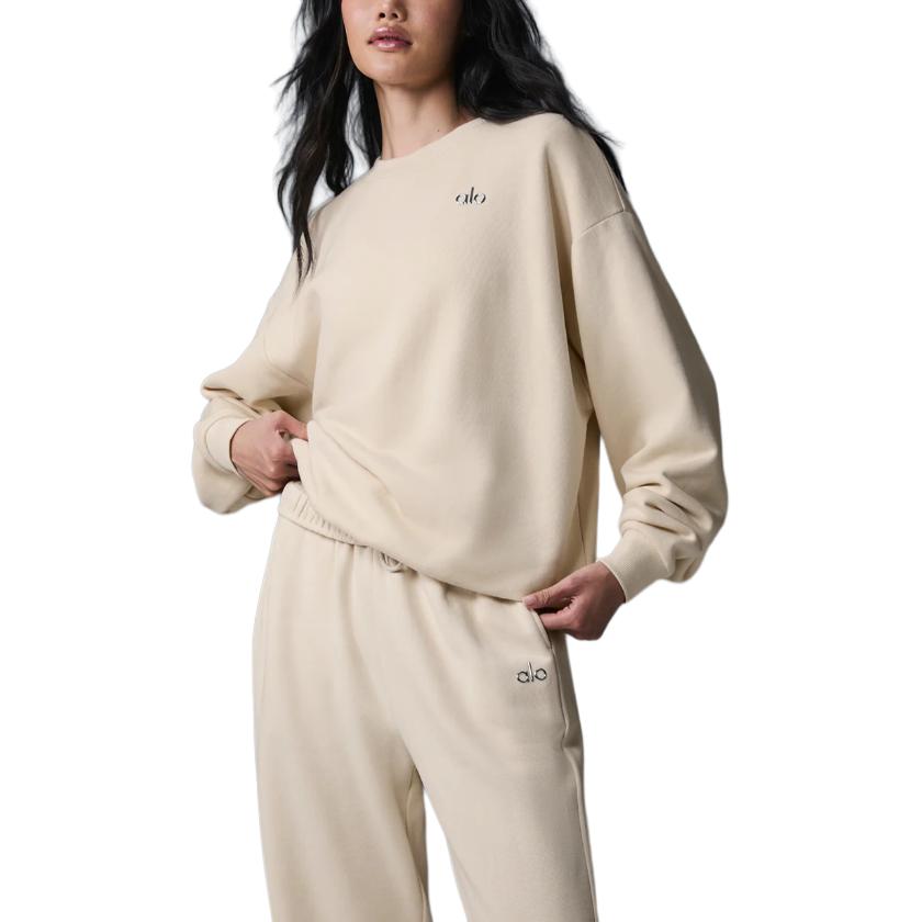 alo yoga ACCOLADE CREW NECK PULLOVER JISOO