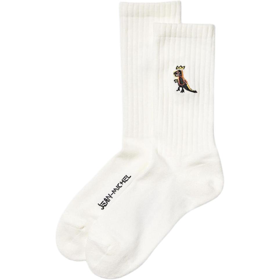 UNIQLO Basquiat Collaboration Crew Socks Men’s 1 Pack White