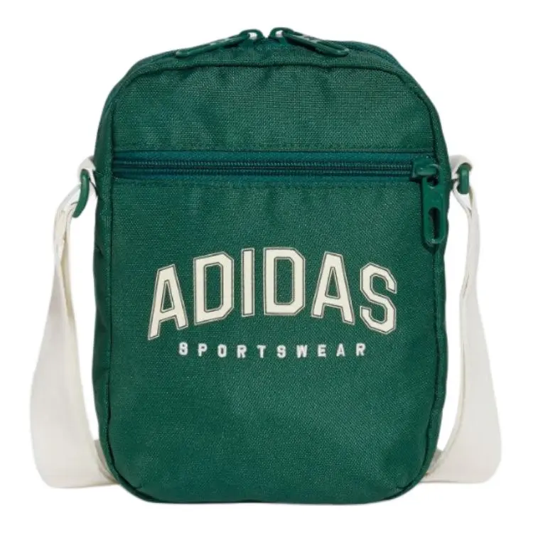 Adidas Polyester Crossbody Bag, Shoulder Bag Unisex Green
