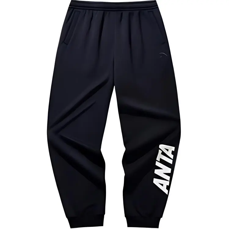 Anta Life Collection Knitted Sweatpants Men's Basic Black