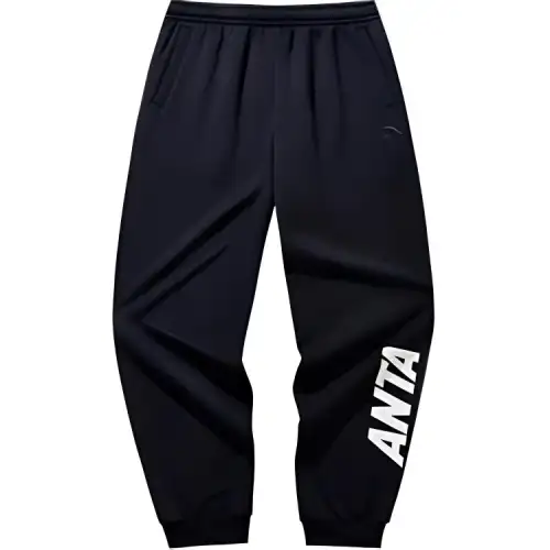Anta Life Collection Knitted Sweatpants Men's Basic Black