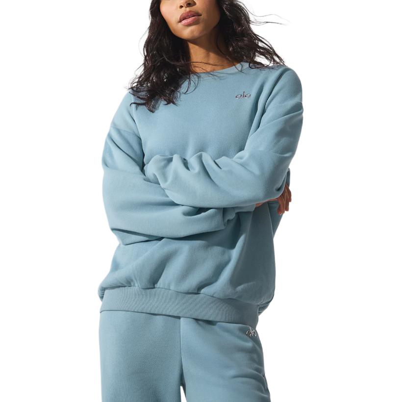 alo yoga ACCOLADE CREW NECK PULLOVER JISOO