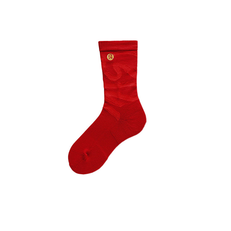 Lululemon Daily Stride Crew Socks Women’s 1 Pack Dark Red/True Red