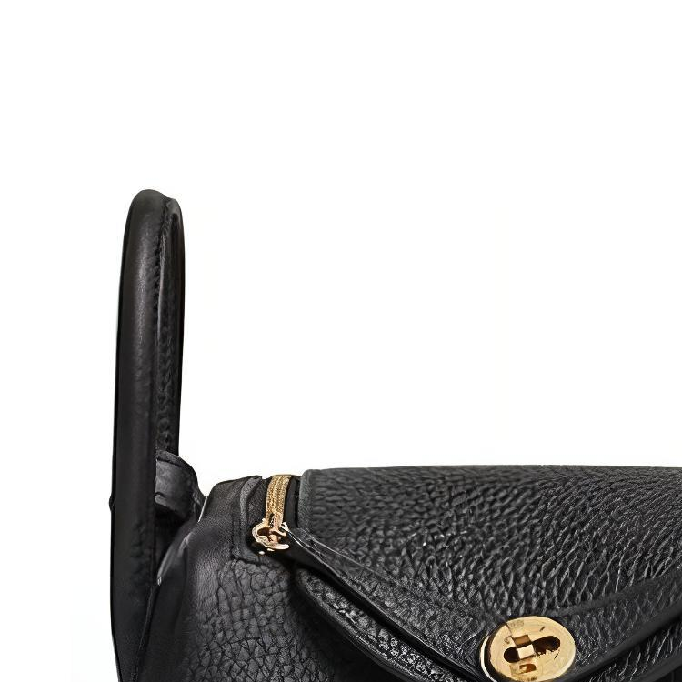 Женская сумка Hermes Lindy 19 (черная) — фото 6