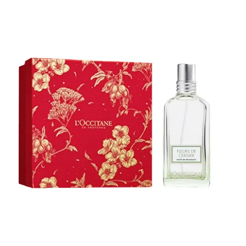 L'Occitane New Year Limited Edition Green Jacquard Sakura Eau de Toilette EDT Green Jacquard Mulan 50ml