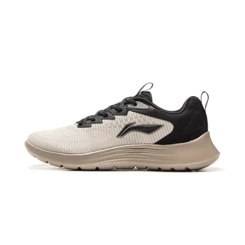 Li Ning Light Strings Cushioning Slip Resistant Abrasion Resistant Lightweight Low top Sprint Running Shoes Men's