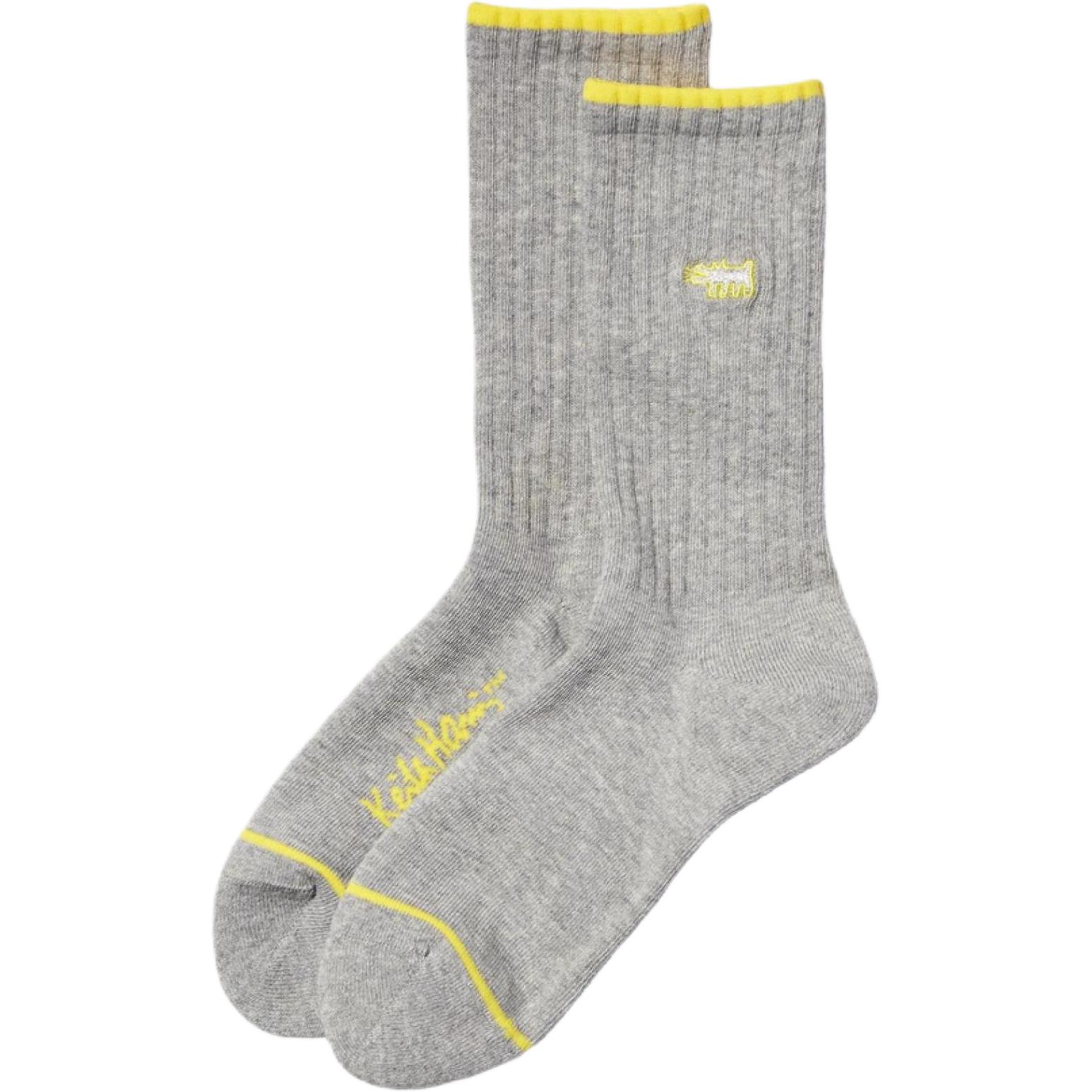 UNIQLO X Keith Haring Crew Socks Men’s 1 Pack Gray