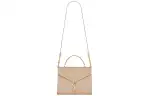SAINT LAURENT Leather Handbag Medium Women's Ivory