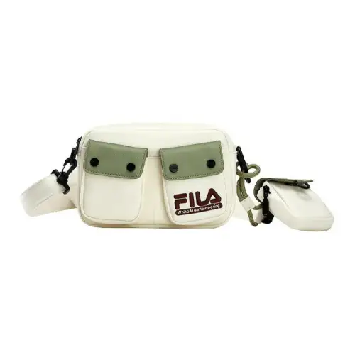FILA FUSION X White Mountaineering Collaboration Pu Crossbody Bag, Shoulder Bag Regular Women's White