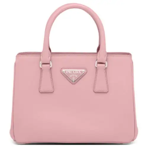 PRADA Saffiano Leather Handbag Mini Women's Peach Pink