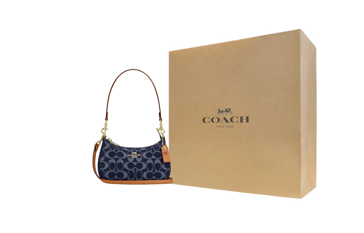 Женская сумка COACH Teri 20 (синяя)