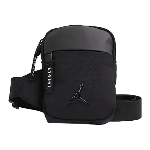 Jordan Canvas Sling Bag, Crossbody Bag, Canvas Bag, Shoulder Bag Regular Men's Black
