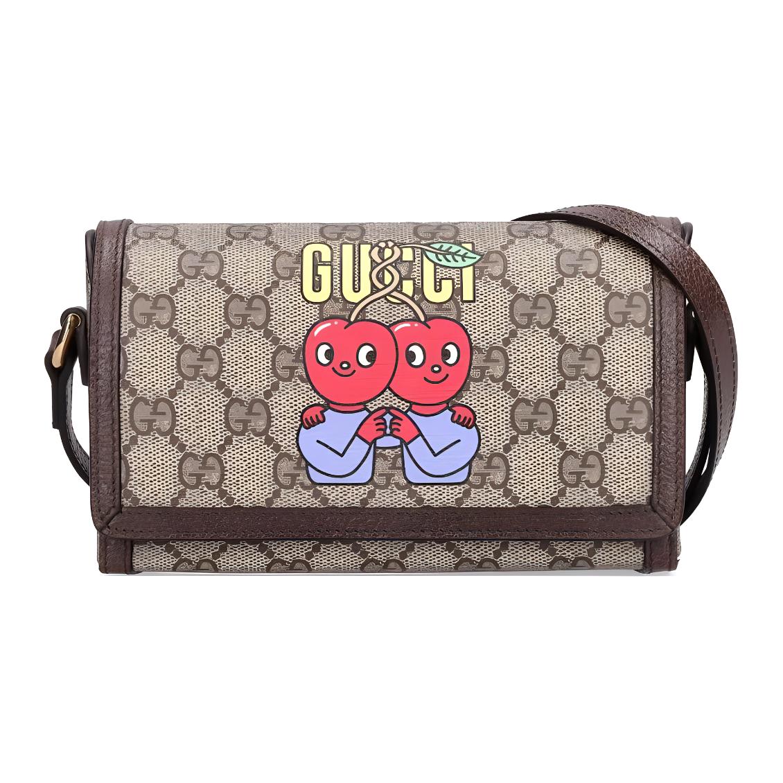 Мужская сумка Gucci Logo Supreme (коричневая)