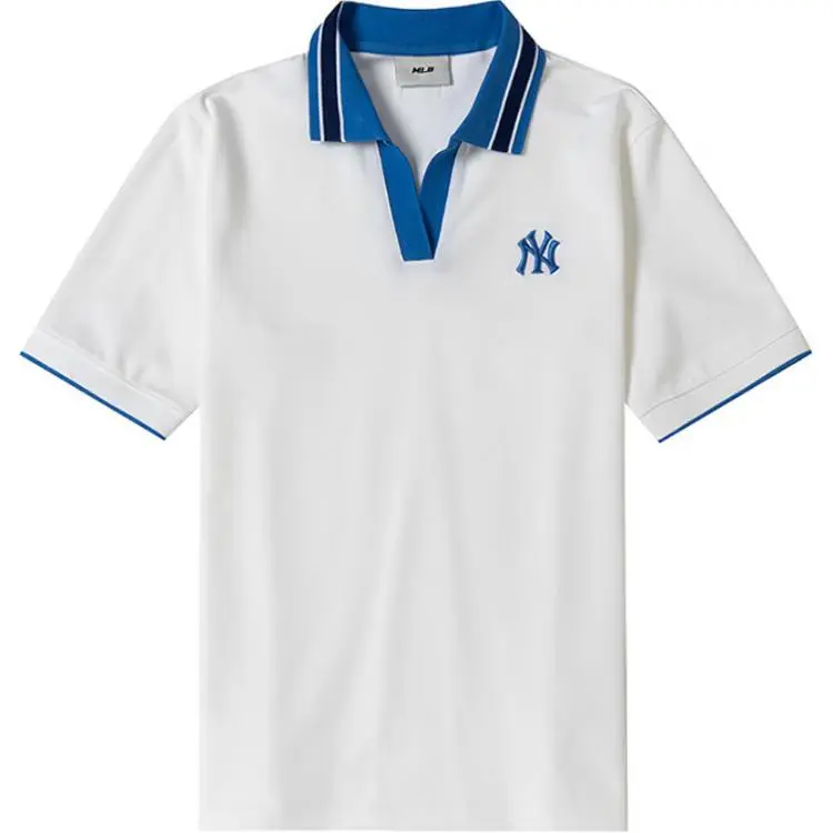 MLB New York Yankees Polo Shirts Women's Ivory Polo Collar Moderate
