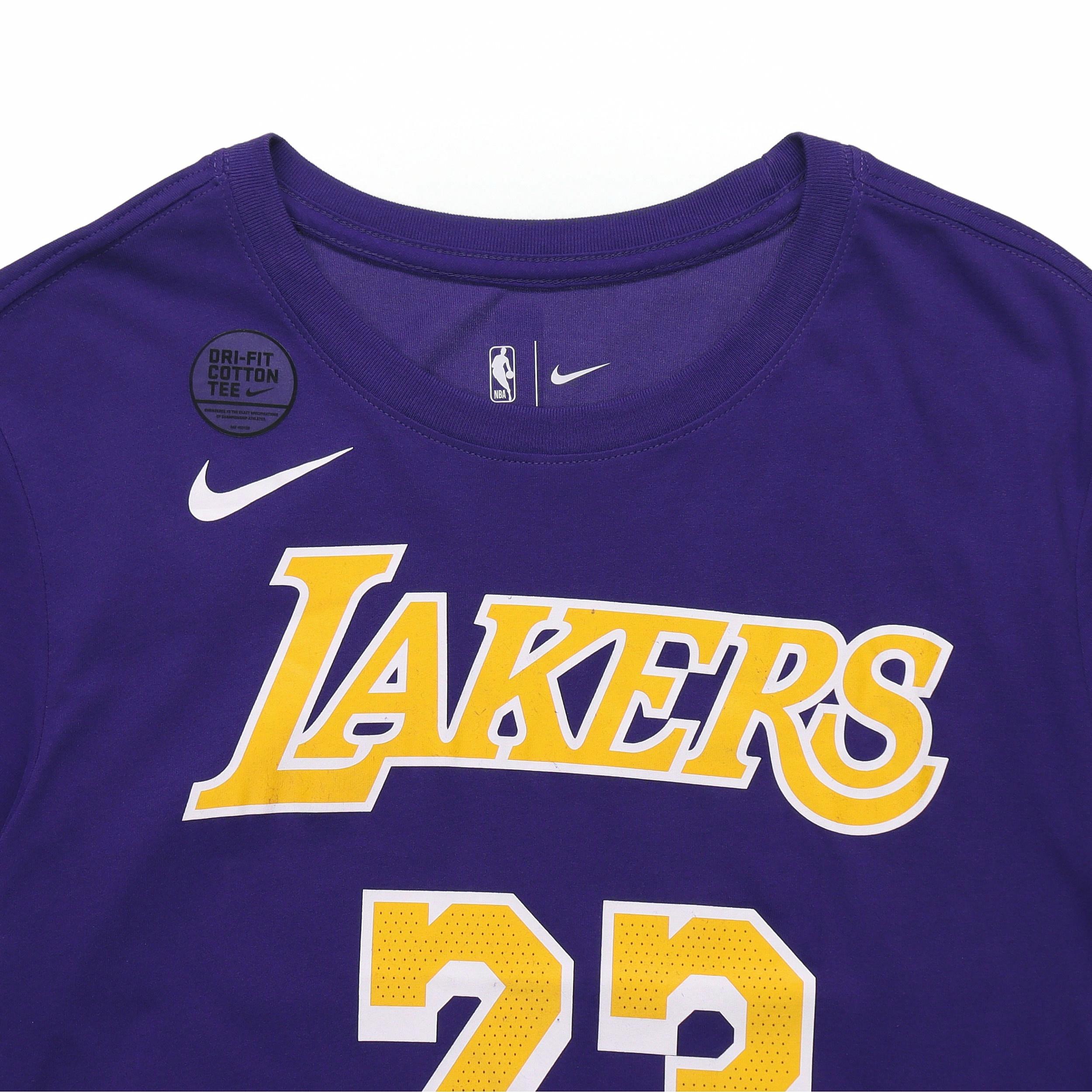 Мужская футболка Nike x NBA Lakers (фиолетовая) — фото 4