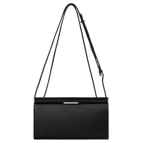 HERMES Clic H Evergrain Calfskin Shoulder Bag, Crossbody Bag, Handbag Women's Noir Black