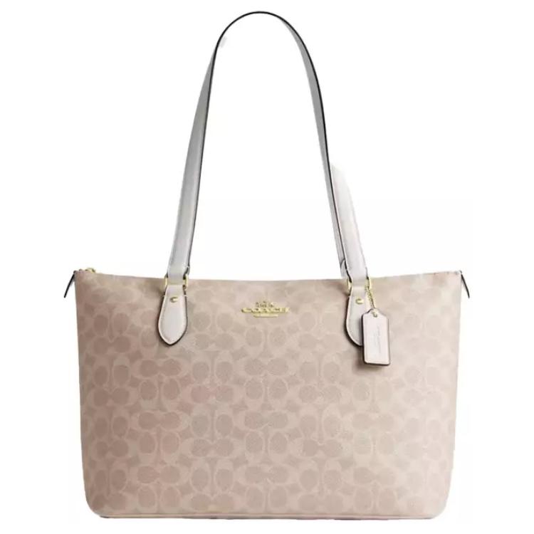 Женская сумка COACH Gallery 37 (серебряно-песочная)
