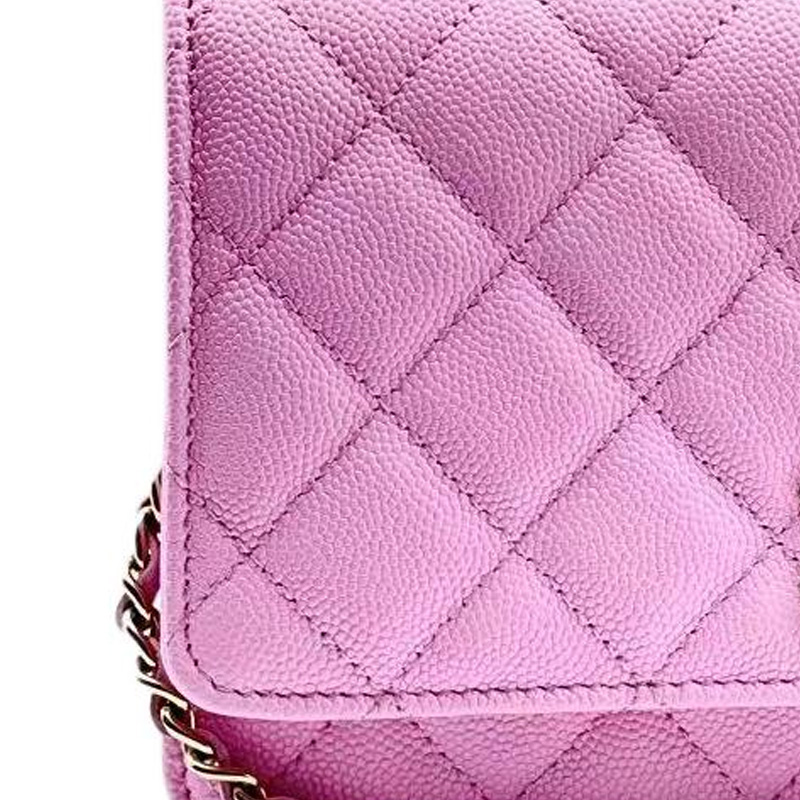 Женская сумка Chanel WOC (розовая) — фото 3