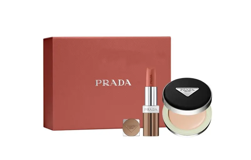 PRADA Prada, soft heel, lipstick, makeup primer, set, nylon foundation, sun protection, 12g, 3.8g, resistant coating, SPF50