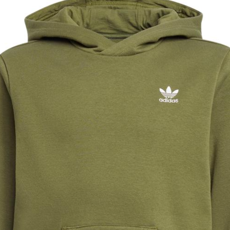 Мужская худи adidas originals (оливковая) — фото 3