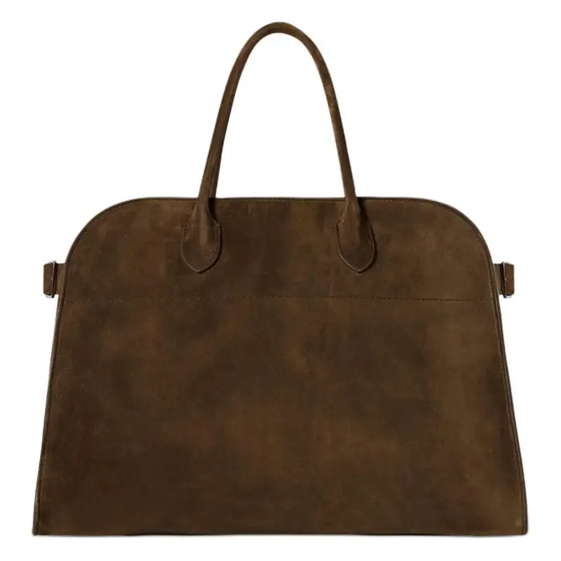 THE ROW Soft Margau Suede Tote Bag, Shopping Bag, Handbag Women's Desert