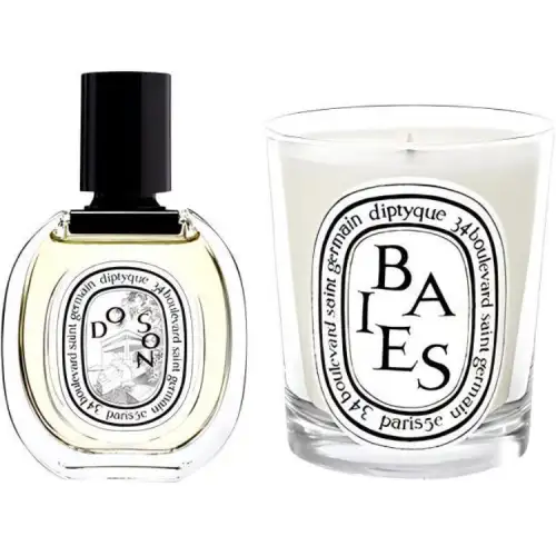 Diptyque, perfume, aromatherapy, fashionable white candle, simple and elegant design