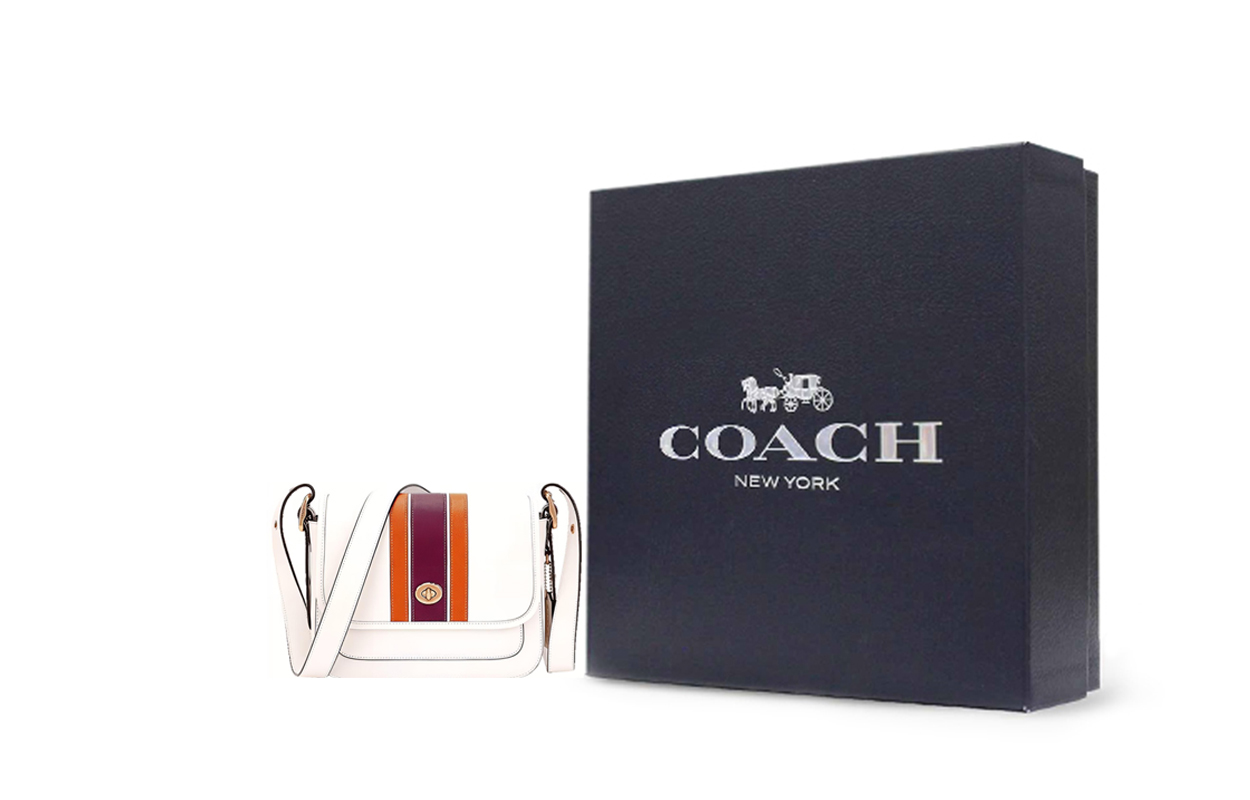 Женская сумка COACH Rambler 23 (бежевая) — фото 8