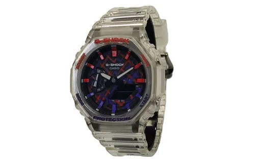 CASIO Men Liquid Crystal/Analog Dual Display Series Red Watch