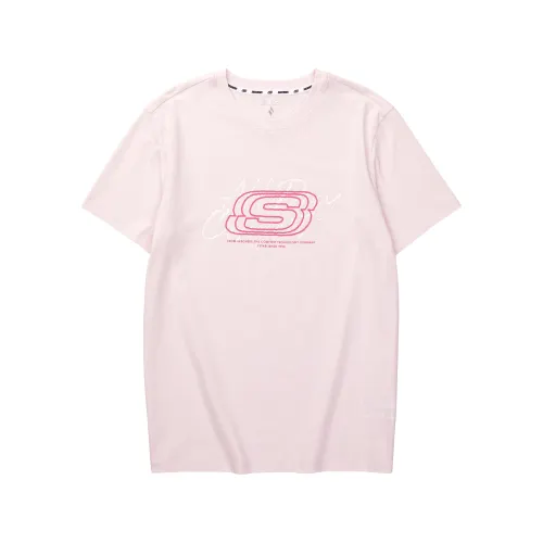 Skechers T Shirt Unisex Light Pink Red