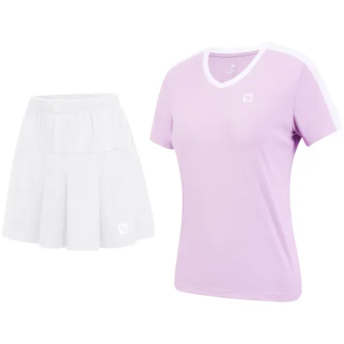 CAMEL Quick dry breathable elastic tennis mini-skirt for badminton, set for gym