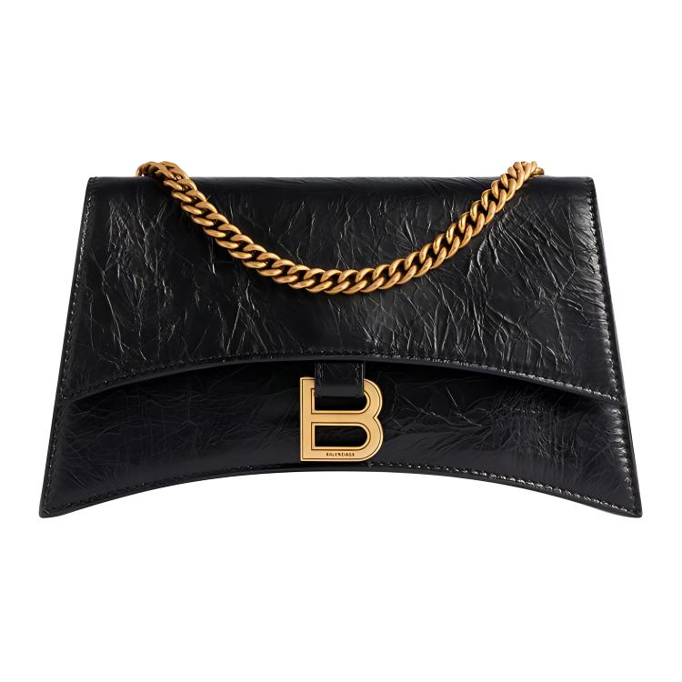 Женская сумка Balenciaga CRUSH (черная)