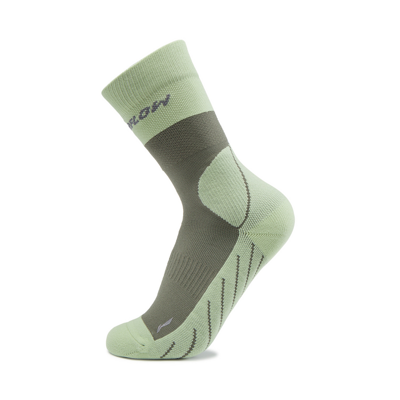 Li Ning Crew Socks Unisex Sage Green