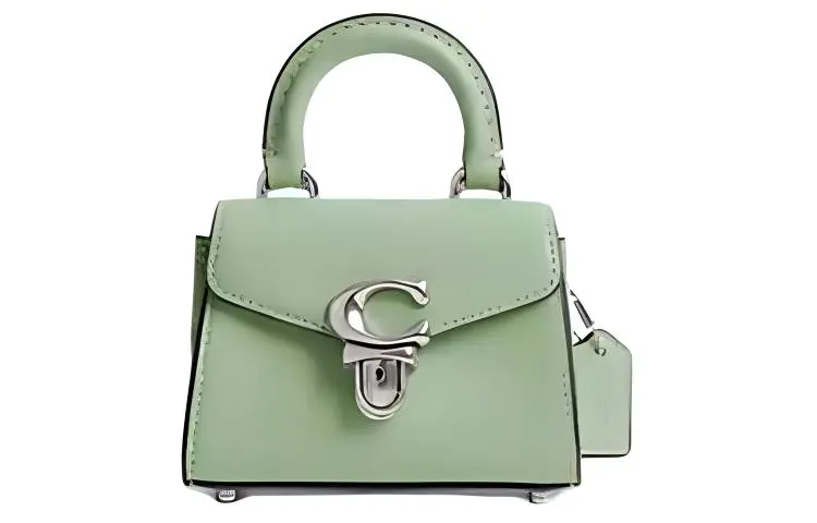 COACH Sammy Cow Leather Crossbody Handbag Mini Women's Light Pistachio