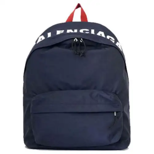 Balenciaga Nylon Backpack Men's Dark Blue