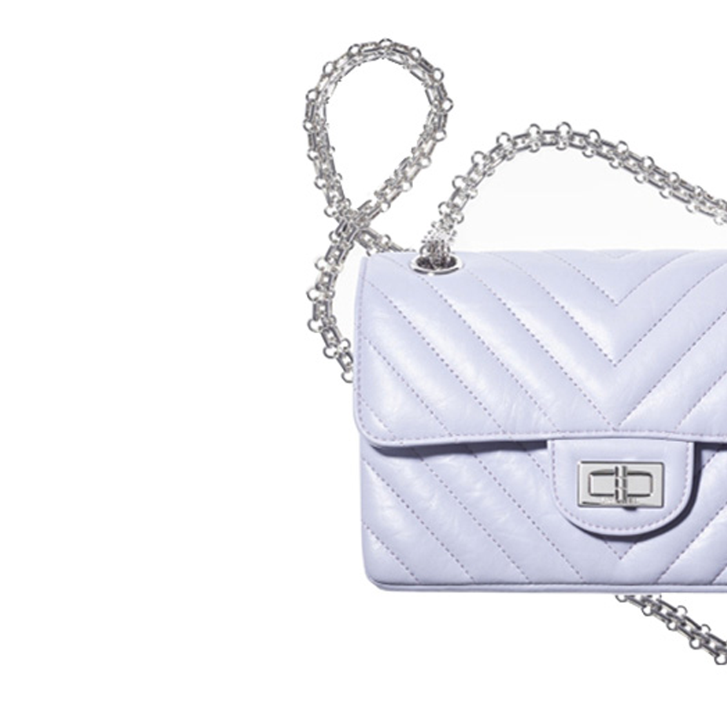 Сумка Chanel 21k 2.55 (лиловая) — фото 5