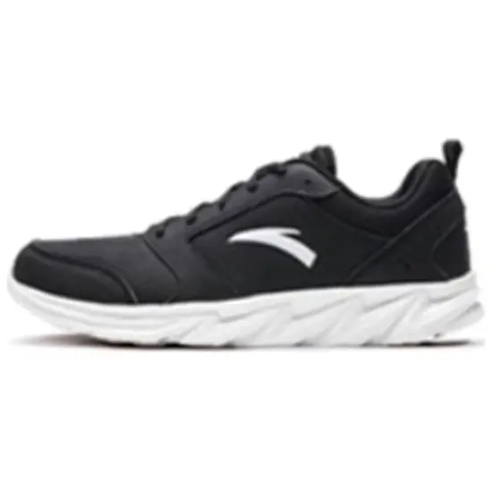 Anta Cushioned Anti-Slip Wear-Resistant Breathable Lightweight Low-Top Running Shoes Men's Black
