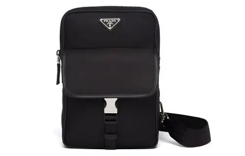 PRADA Nylon Shoulder Bag, Crossbody Bag, Sling Bag Men's Black