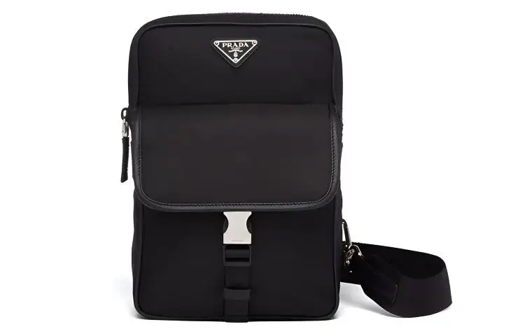 PRADA Nylon Shoulder Bag, Crossbody Bag, Sling Bag Men's Black