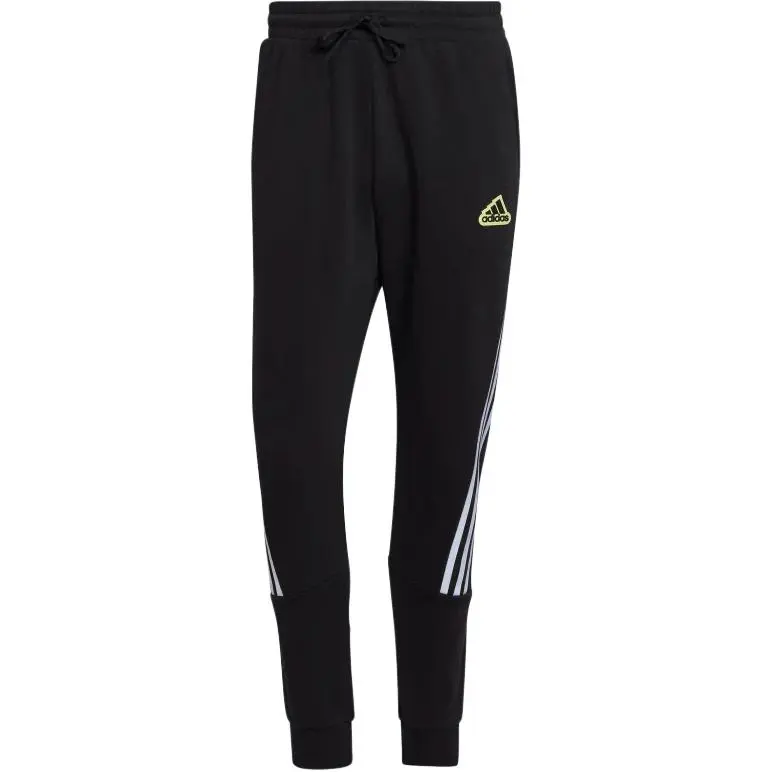 Adidas Future Icons Knitted Sweatpants Men's Black/Pulse Yellow